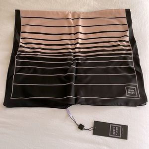 Herve Leger - Blush/Black 100% Silk Scarf